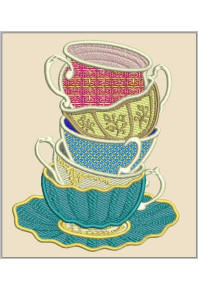 Hom045 - Tea Cups stack